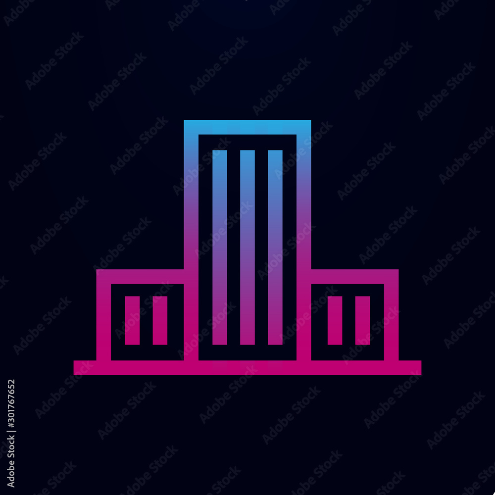Building nolan icon. Simple thin line, outline vector of building icons for ui and ux, website or mobile application Building nolan icon. Simple thin line, outline vector of building icons for ui and ux, website or mobile application