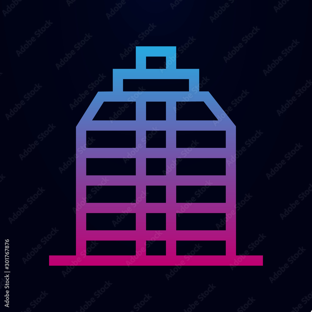 Building nolan icon. Simple thin line, outline vector of building icons for ui and ux, website or mobile application Building nolan icon. Simple thin line, outline vector of building icons for ui and ux, website or mobile application