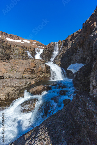 Waterfall on the Putorana Plateau, Siberia