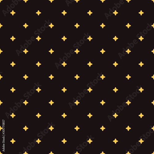 Four pointed yellow star seamless pattern vector background