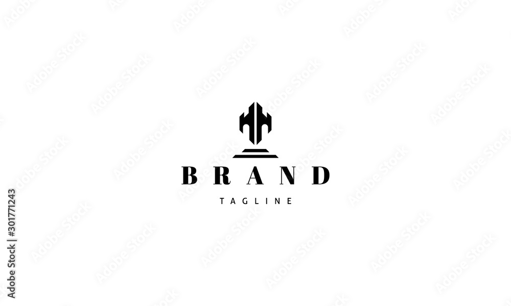 Vector logo on which the abstract image of the towers. Vector logo on which the abstract image of the towers.