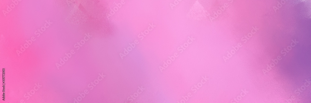 pastel magenta, medium orchid and violet color painted banner background. broadly painted backdrop can be used as wallpaper, poster or canvas art
