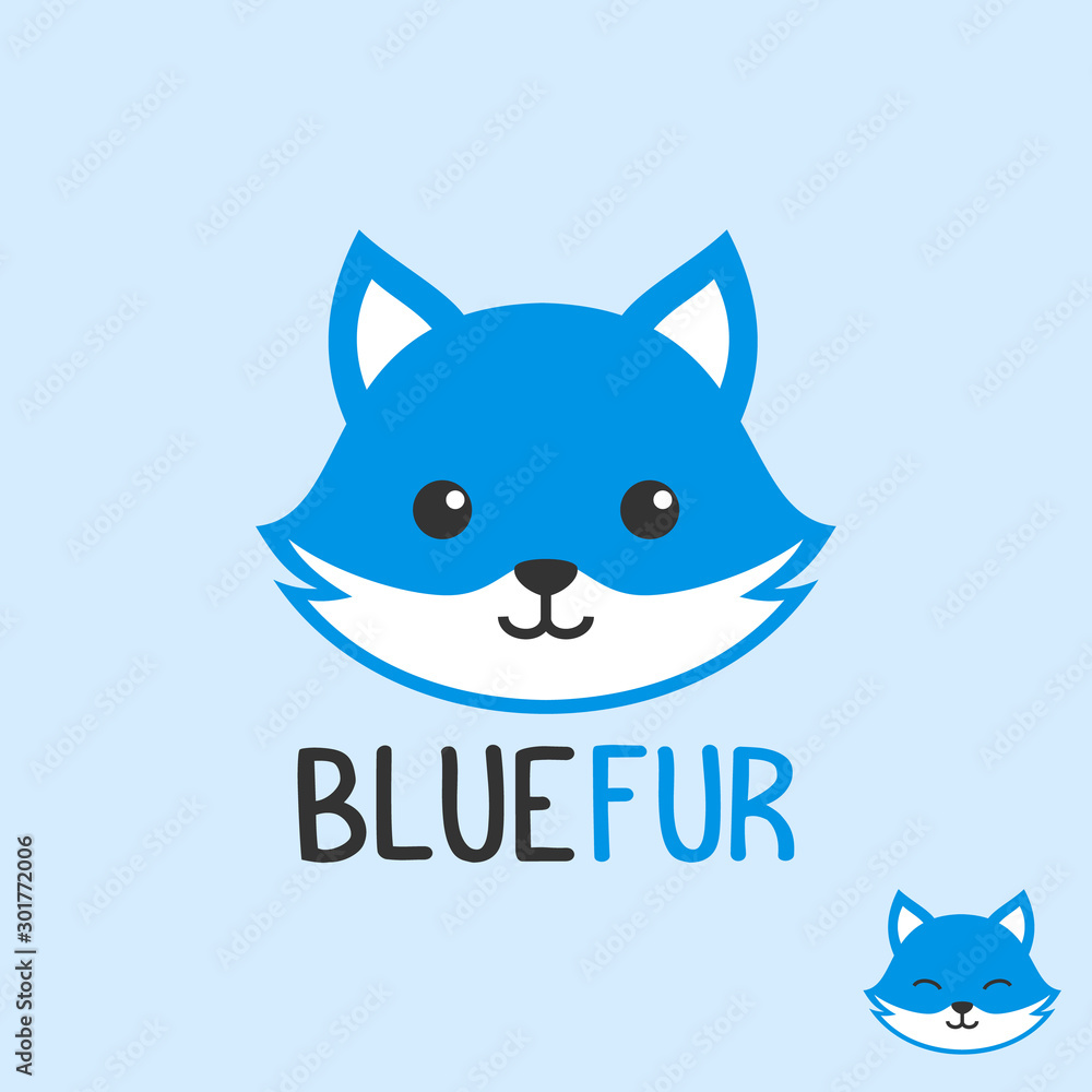 Obraz premium cute adorable Wolf logo designs