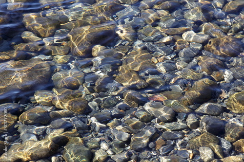underwater sea stones