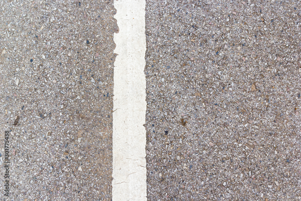Fototapeta premium White line on road