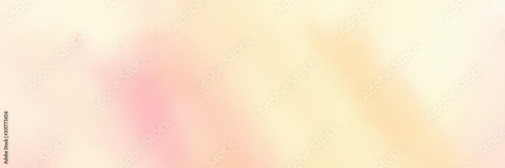 blanched almond, old lace and baby pink color painted banner background.  broadly painted backdrop can be used as wallpaper, poster or canvas art  Stock Illustration | Adobe Stock