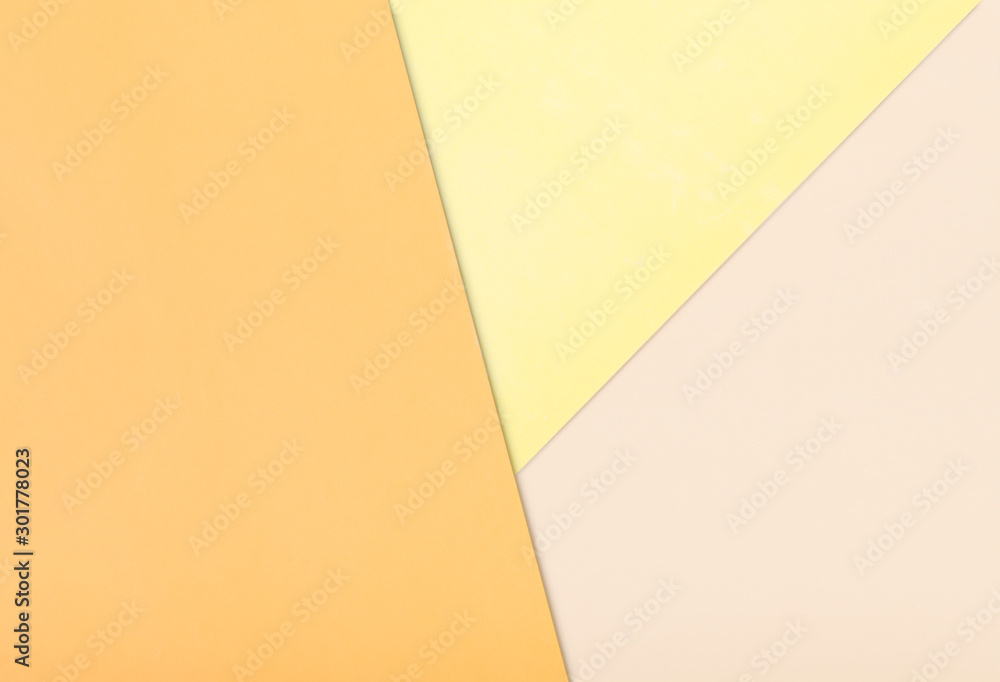 Obraz premium Paper color background. Three warm soft pastel color