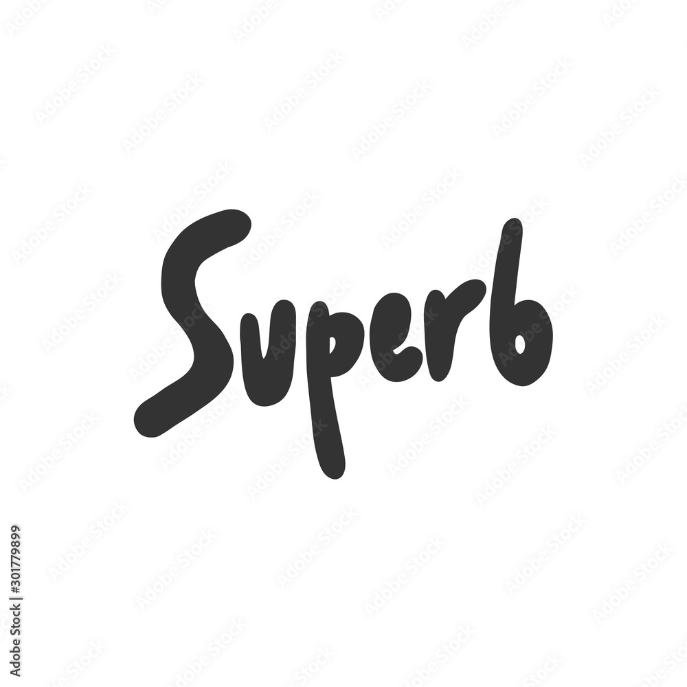 Super. Sticker for social media content. Vector hand drawn illustration design. Super. Sticker for social media content. Vector hand drawn illustration design.