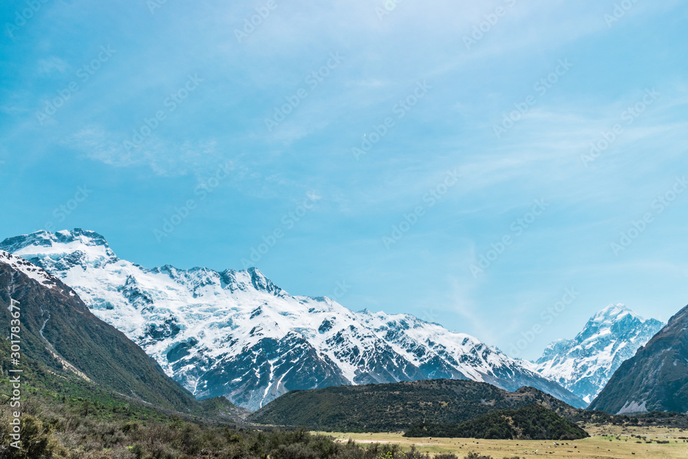 Aoraki / Mount Cook, the highest mountain in New Zealand
