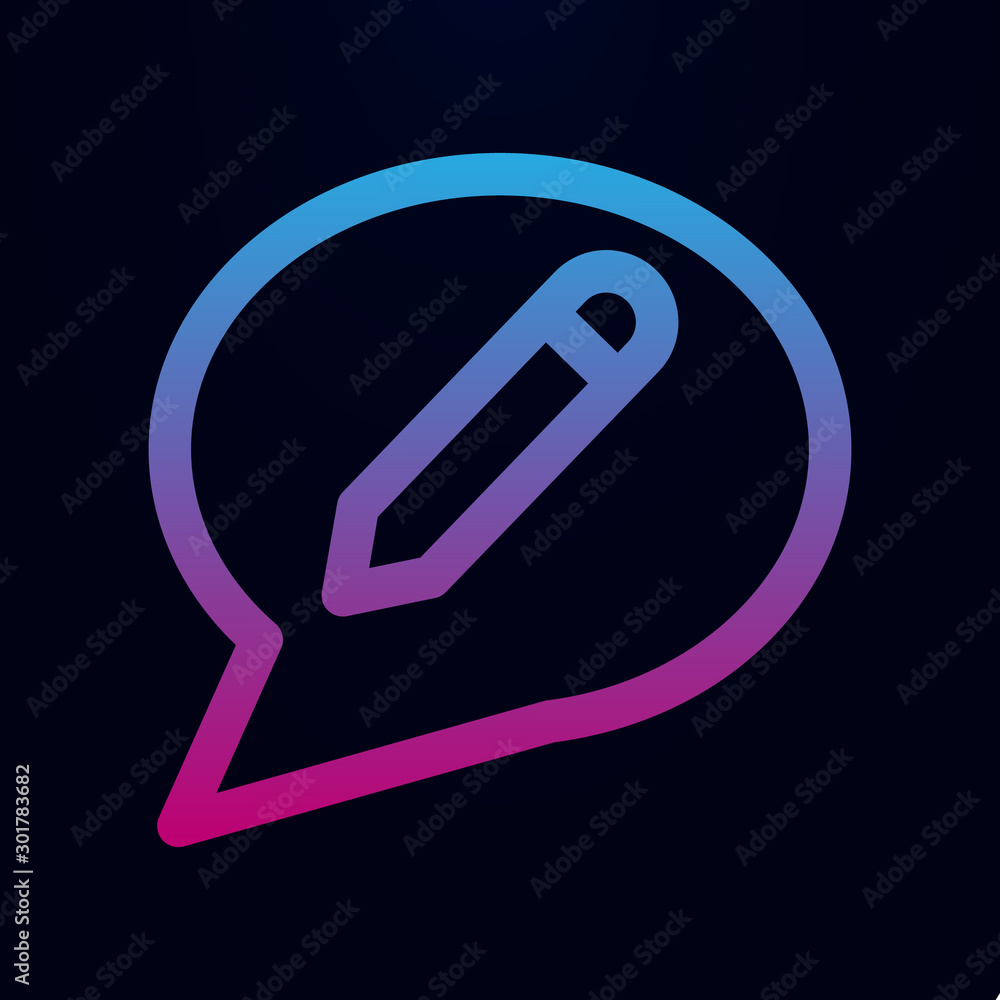 Chat idea creative nolan icon. Simple thin line, outline vector of Mix icons for ui and ux, website or mobile application Chat idea creative nolan icon. Simple thin line, outline vector of Mix icons for ui and ux, website or mobile application