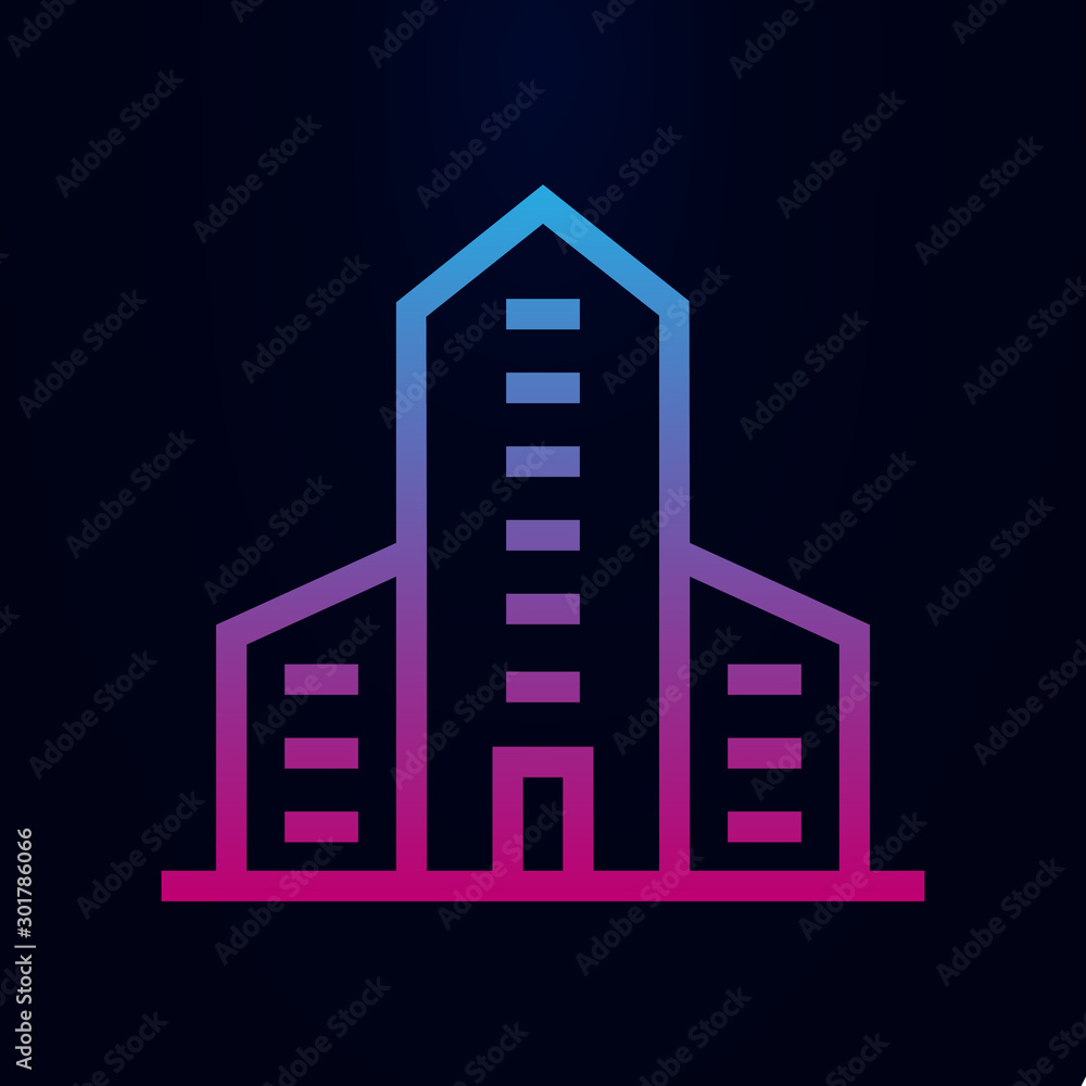 Building nolan icon. Simple thin line, outline vector of building icons for ui and ux, website or mobile application Building nolan icon. Simple thin line, outline vector of building icons for ui and ux, website or mobile application