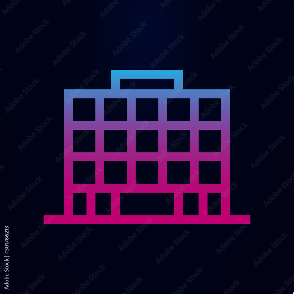 Building nolan icon. Simple thin line, outline vector of building icons for ui and ux, website or mobile application Building nolan icon. Simple thin line, outline vector of building icons for ui and ux, website or mobile application