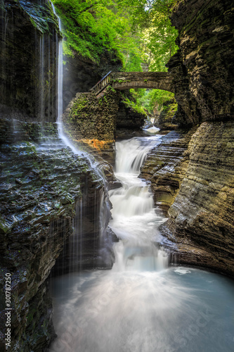 waterfall in gorge