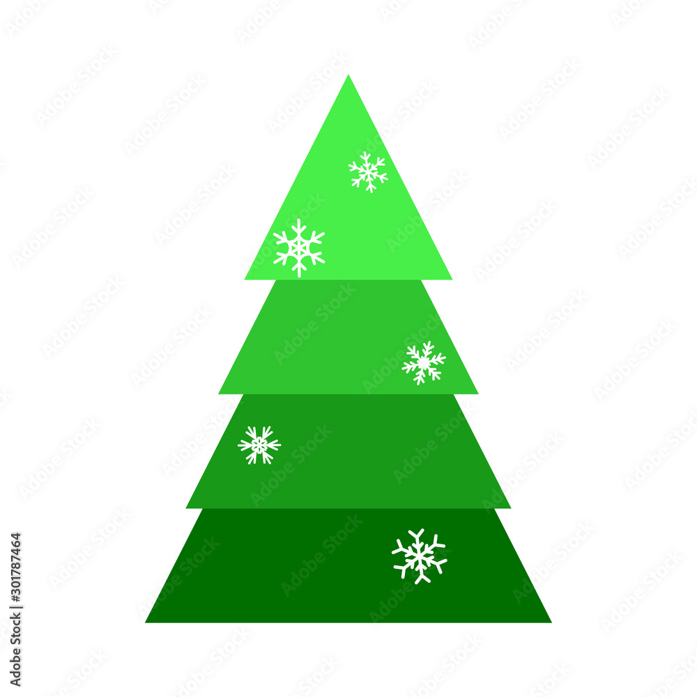 Christmas tree. Beautiful cartoon colorful illustration on white backdrop. Vector design of cartoon christmas tree. Cute vector illustration. Winter season design element. Winter holiday decoration. Christmas tree. Beautiful cartoon colorful illustration on white backdrop. Vector design of cartoon christmas tree. Cute vector illustration. Winter season design element. Winter holiday decoration.