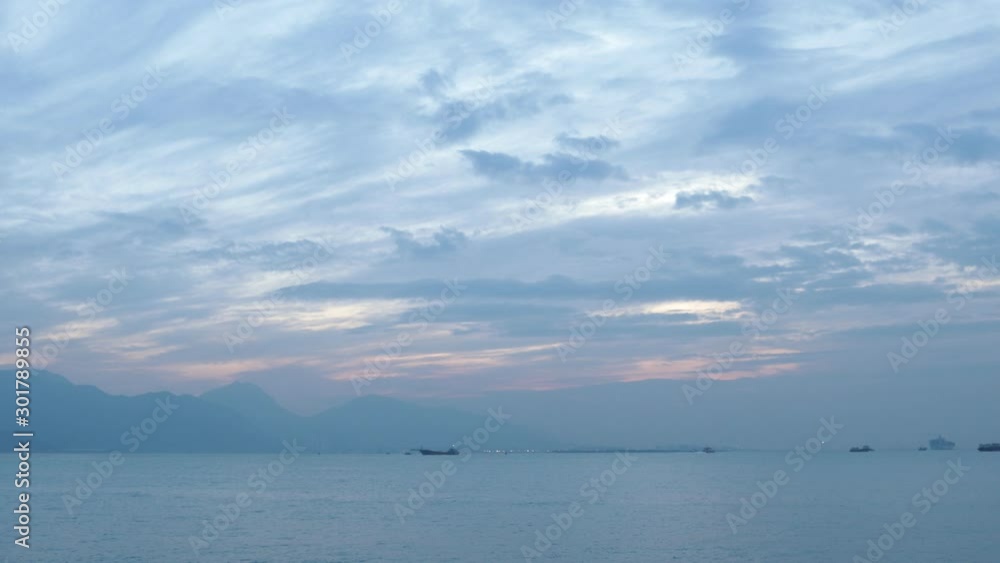 A blue ocean and sky A blue ocean and sky