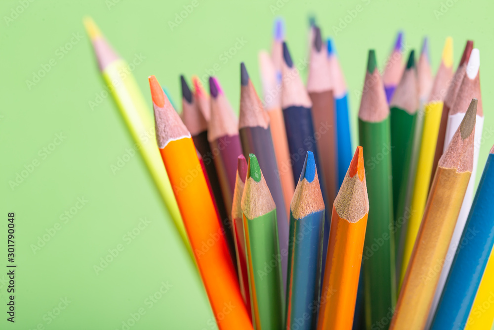 School supplies background with copyspace for back to school theme. School supplies background with copyspace for back to school theme.