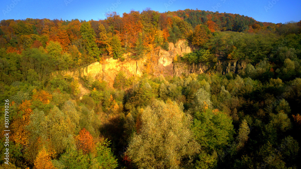 Steinbruch wald herbst Steinbruch wald herbst