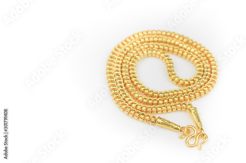 gold jewelry isolated background