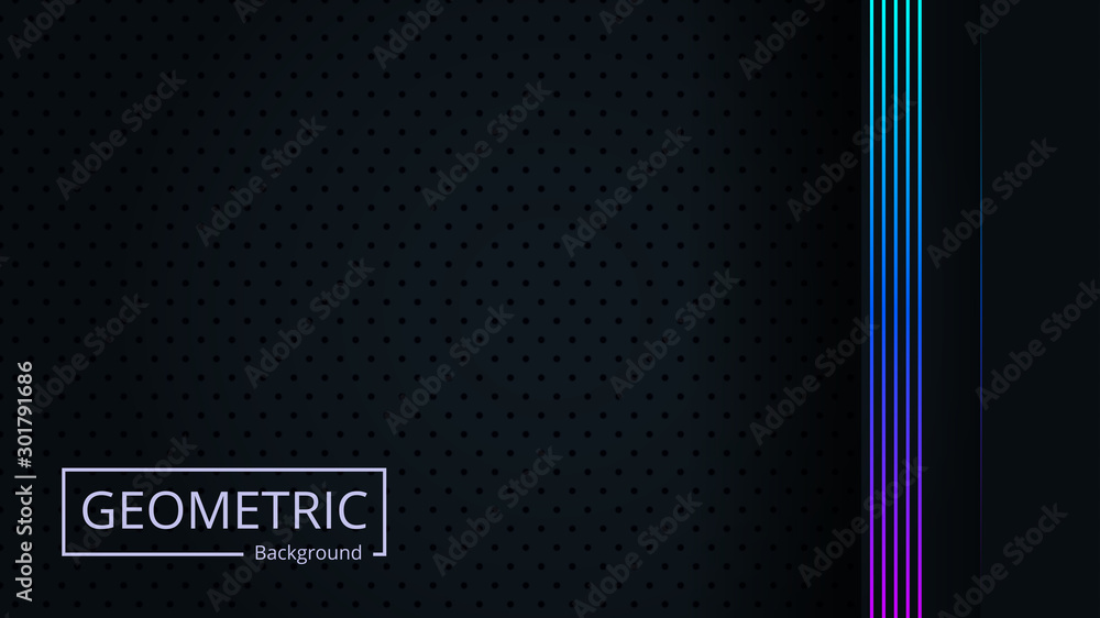 black realistic abstract background with dot pattern and gradient neon line for wallpaper and digital decoration. black realistic abstract background with dot pattern and gradient neon line for wallpaper and digital decoration.