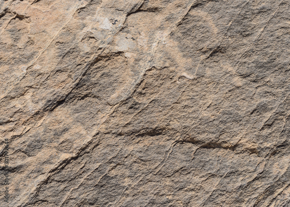 Stone surface with traces of erosion, macro. Stone surface with traces of erosion, macro.
