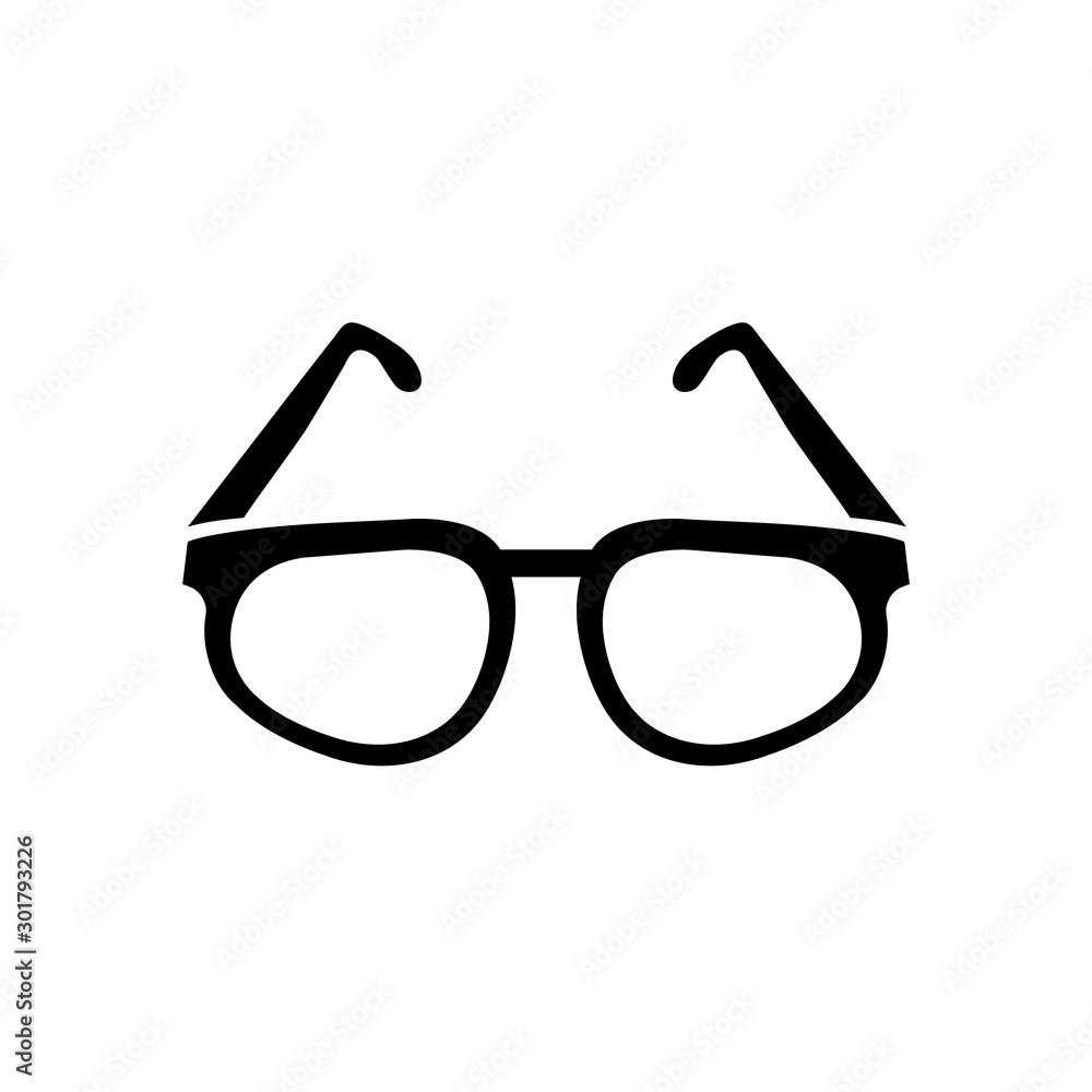Glasses icon, logo isolated on white background Glasses icon, logo isolated on white background