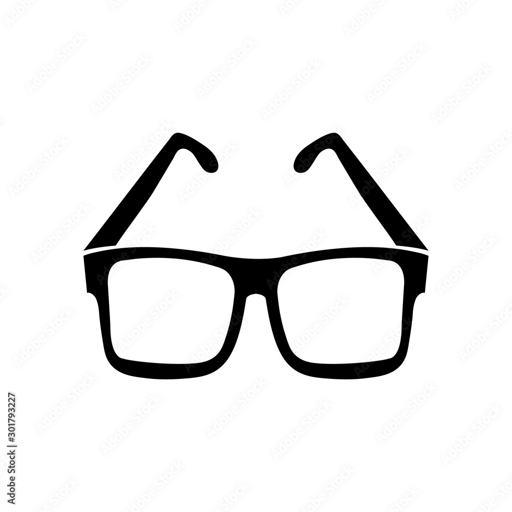 Glasses icon, logo isolated on white background Glasses icon, logo isolated on white background