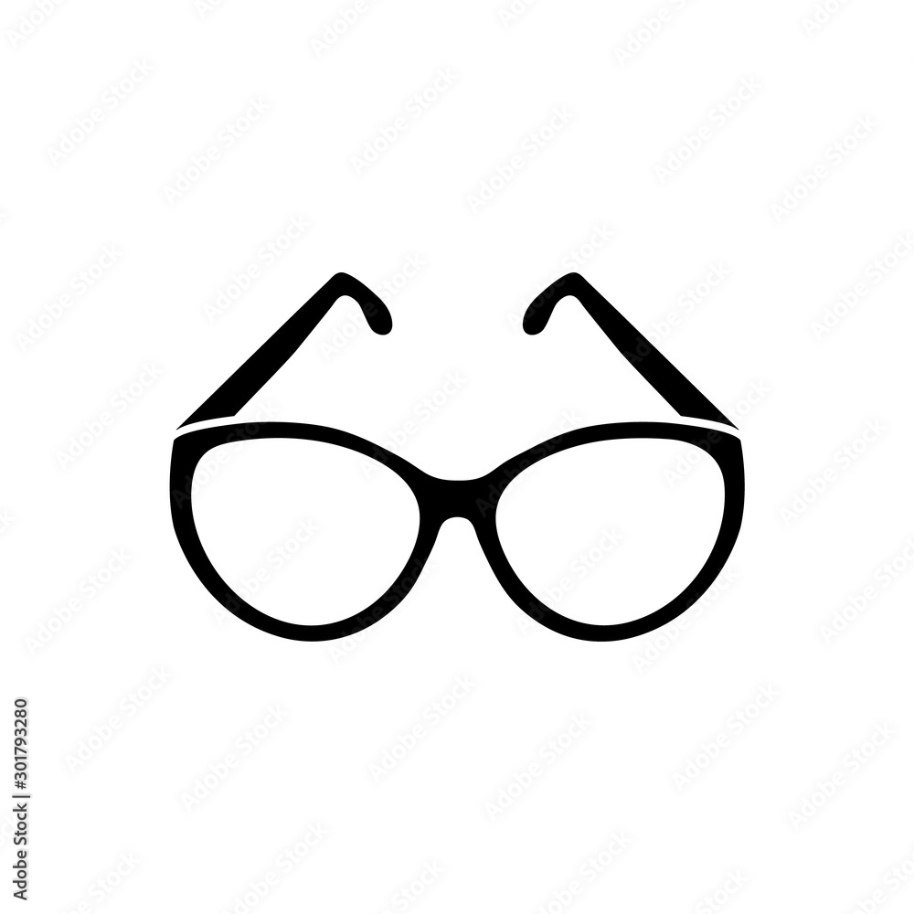 Glasses icon, logo isolated on white background Glasses icon, logo isolated on white background