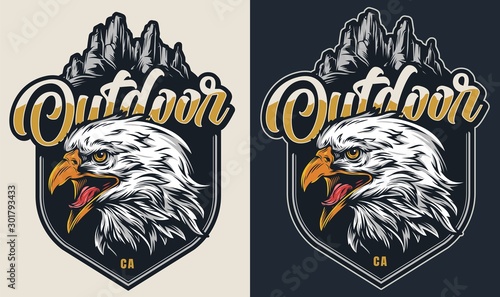 Colorful wildlife badge