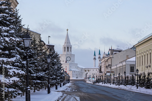 Schilderij op canvas White Kazan Kremlin in Tatarstan, Russia