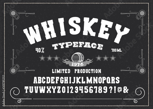 Hand Made Display Typeface 'Whiskey'