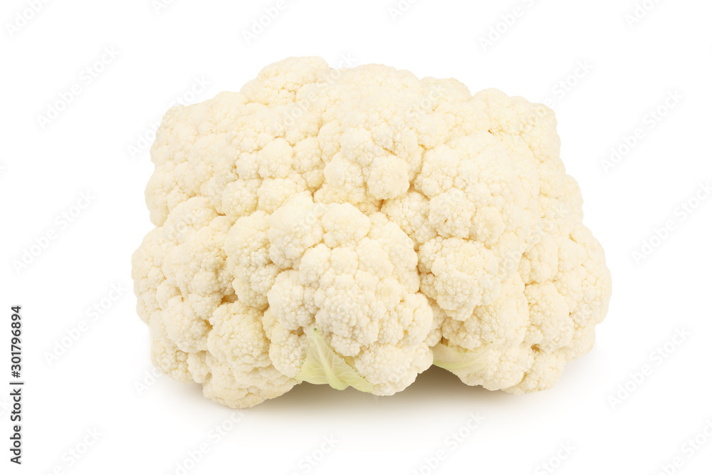 Cauliflower isolated on a white background. Food Cauliflower isolated on a white background. Food