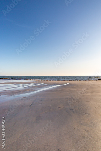 A sandy beach on the Hebridean island of South Uist