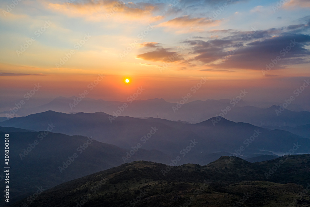 Beautiful Mountains Sunrise