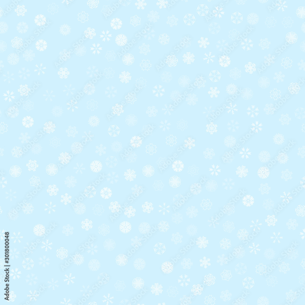 vector winter snow light seamless pattern