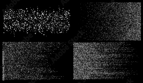Sparkling Winter Pattern. Expensive Glamour New 
