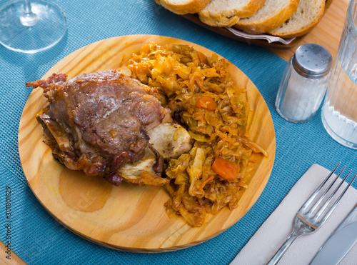 Spanish dish galtas al horno photo