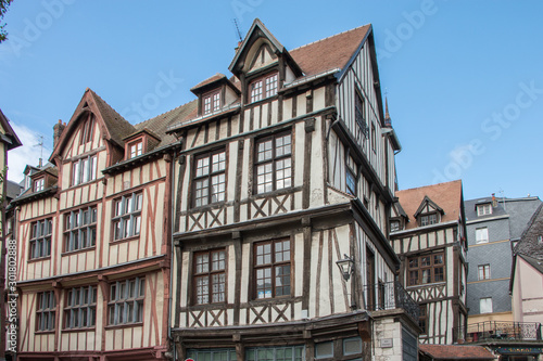 Rues de Rouen Normandie France