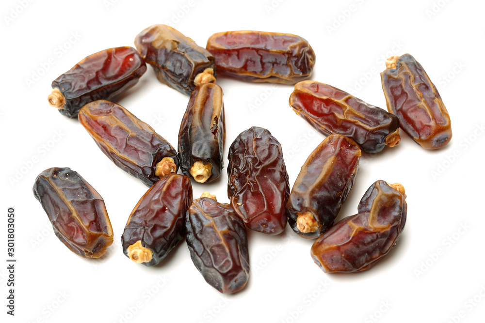 Obraz premium Dates on white background
