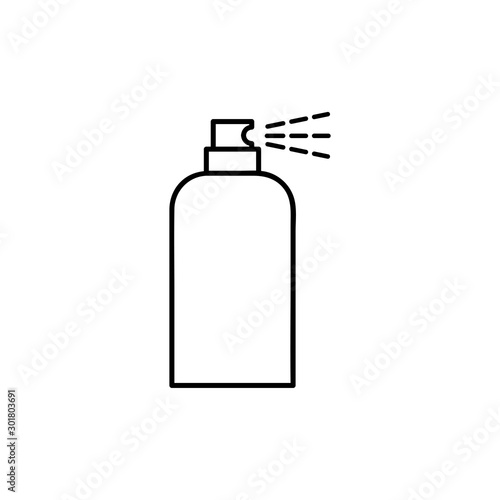 paint aerosol can icon spray paint line sign on white background. vector illustration eps10