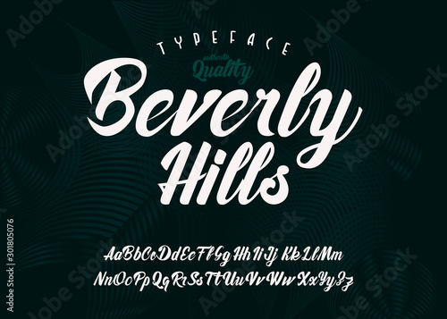 Original handmade alphabet. Vintage font design. Typeface. Vector.
