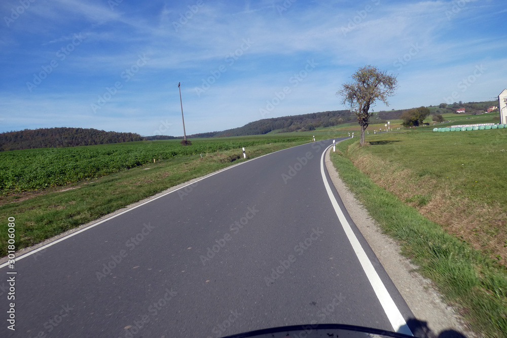 Staatsstraße 2257 von Prühl nach  Oberscheinfeld