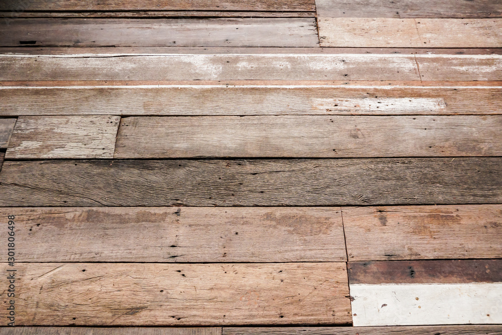 Obraz premium vintage brown wood plank background