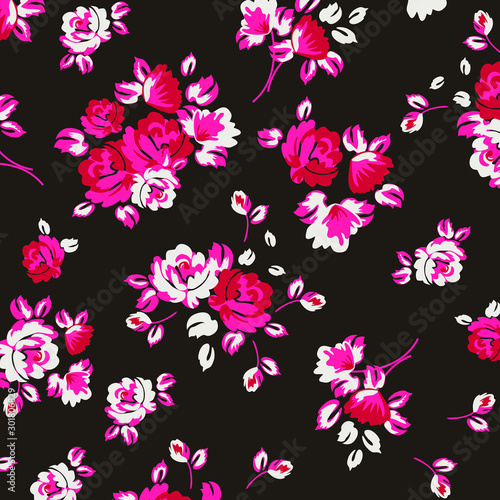 Vector illustration of a beautiful floral bouquet. 