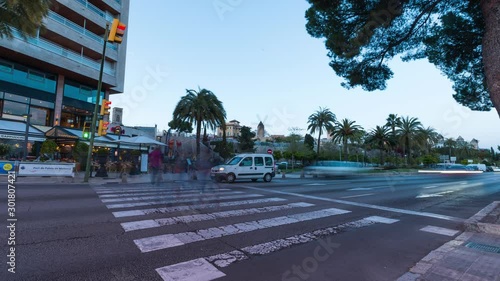 Traffic Sunset Timelapse