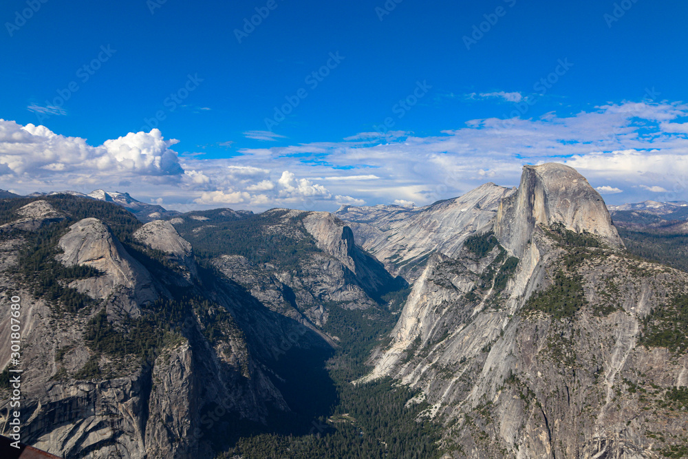 View of Half Dome from Glacier Point Yosemite