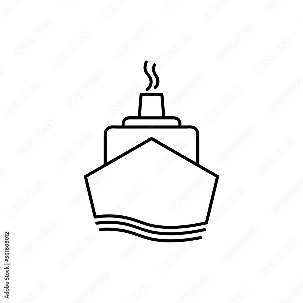 Cruise vector icon. Ship, transportation symbol. Flat vector sign isolated on white background. Simple vector illustration for graphic and web design. Cruise vector icon. Ship, transportation symbol. Flat vector sign isolated on white background. Simple vector illustration for graphic and web design.