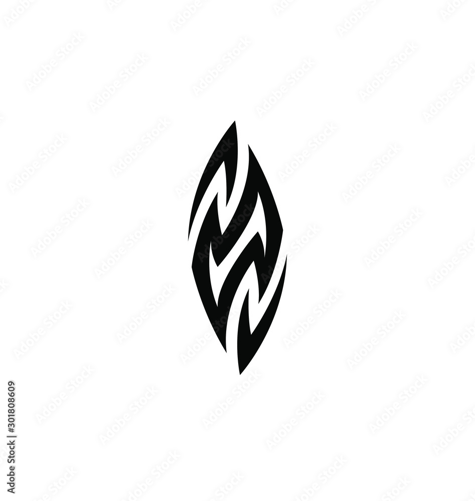 Tattoo style abstract logo design vector isolated Tattoo style abstract logo design vector isolated