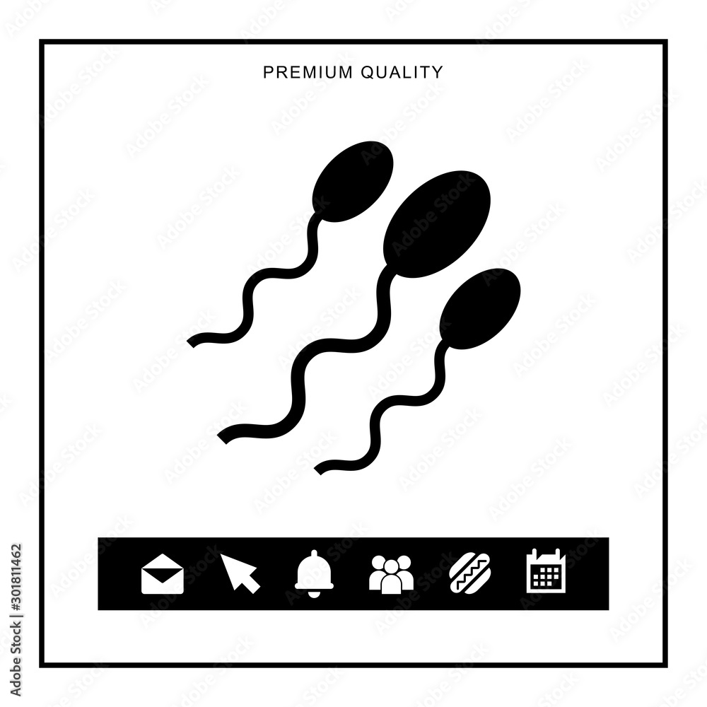 Sperm icon for web and mobile Sperm icon for web and mobile