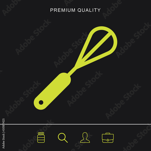 Hand mixer icon for web and mobile