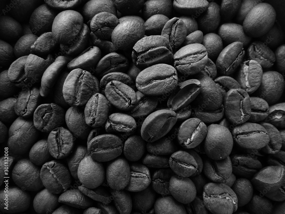 Coffee beans in a pot Coffee beans in a pot